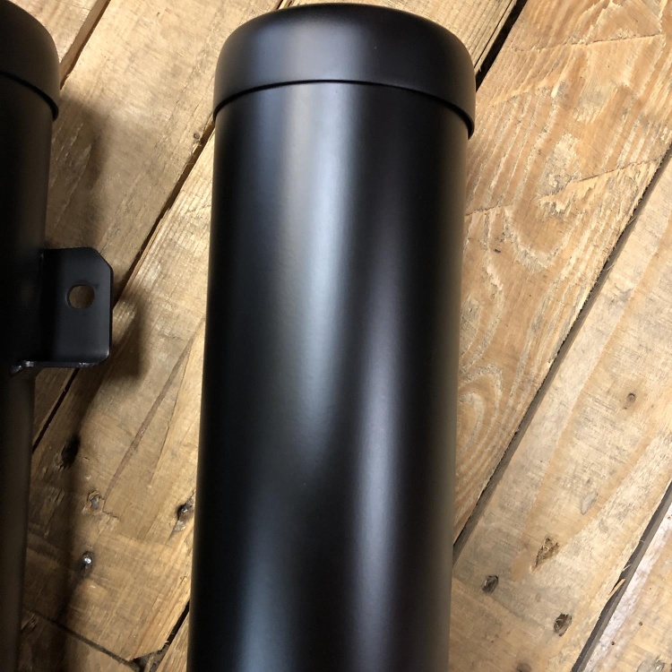 Indian Scout Bobber / Rogue matte black exhaust silencers (pair)